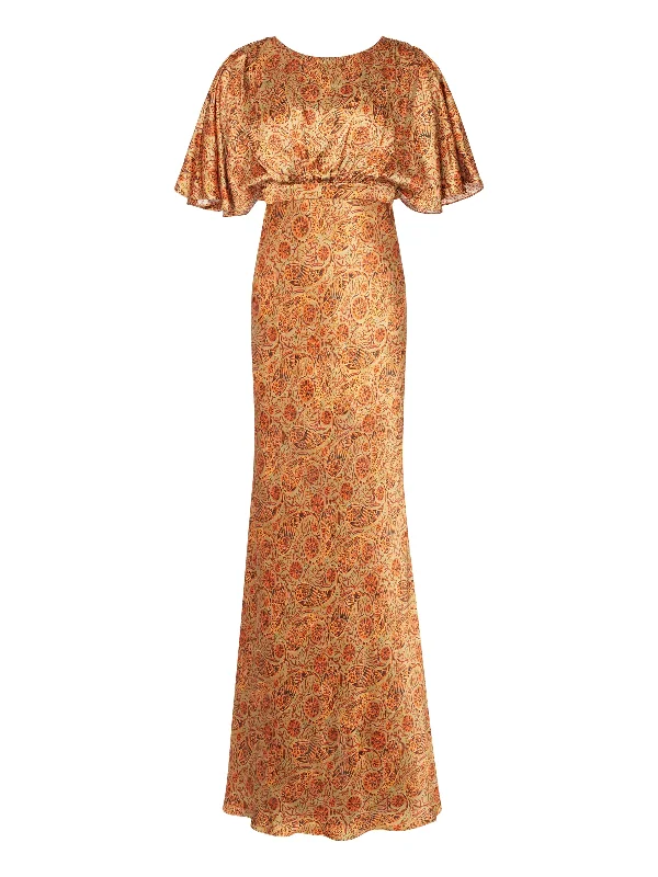 Summer Sale Winona Dress in Copper Paisley