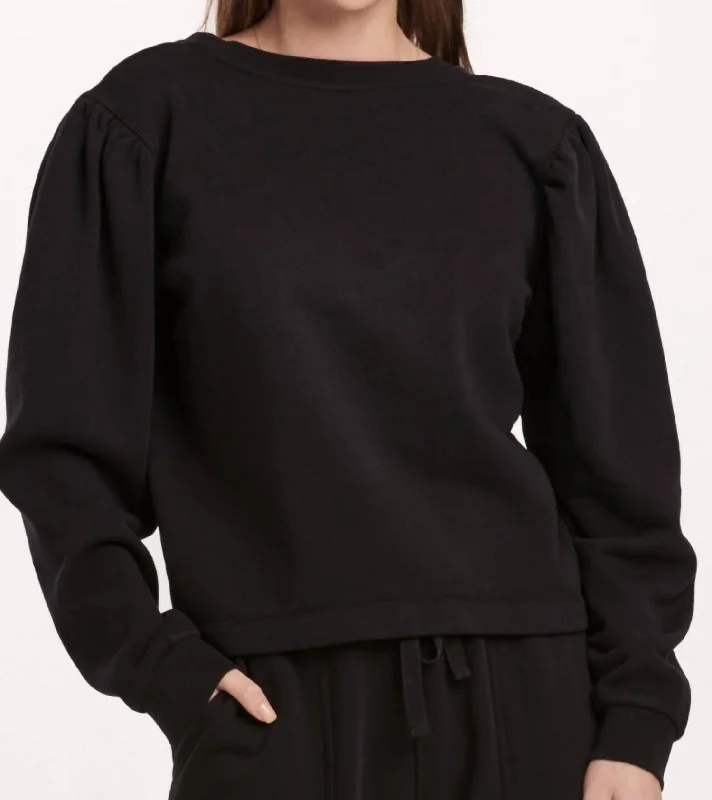 Women's Street Style Casual Wear Raya Top In Black