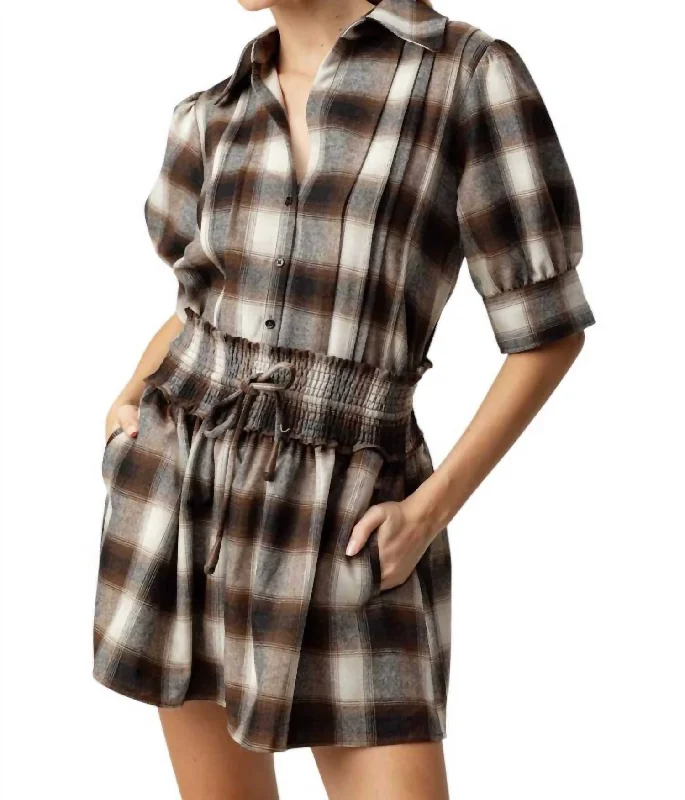 Clothing Sale Lilia Shirt In Coco Plaid