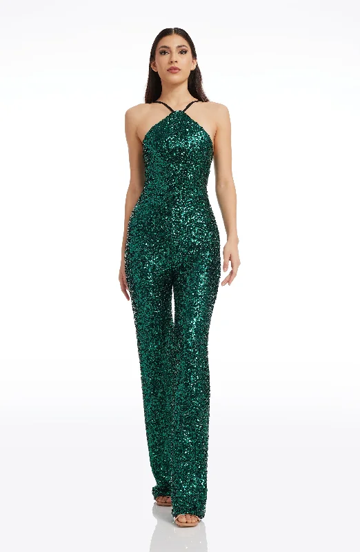 Contemporary Women's Clothing Darian Sequin Jumpsuit