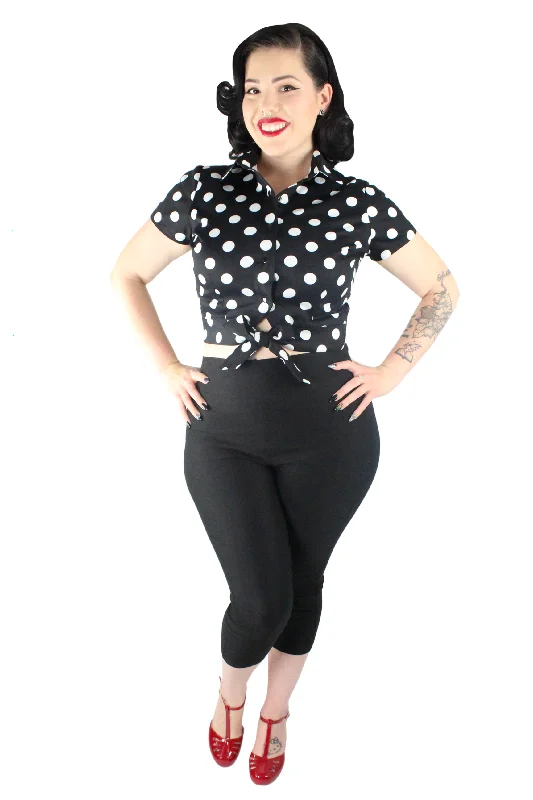 Unleash Your Trend Driven Style 1950s Polka Dot Picnic Top XS-3XL #BWPT-1950