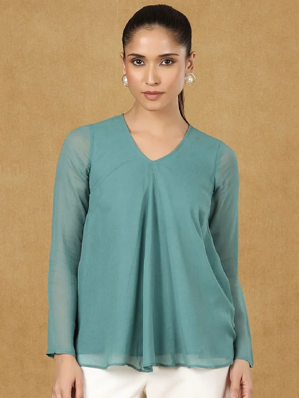 Seasonal Fashion Green A line Top