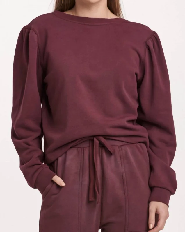 Stylish Loungewear for Women Raya Top In Plum Berry