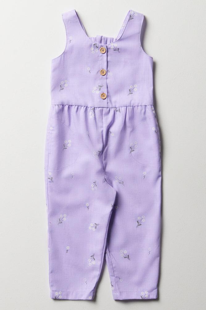 Sale On Clothing Floral Jumpsuit Purple