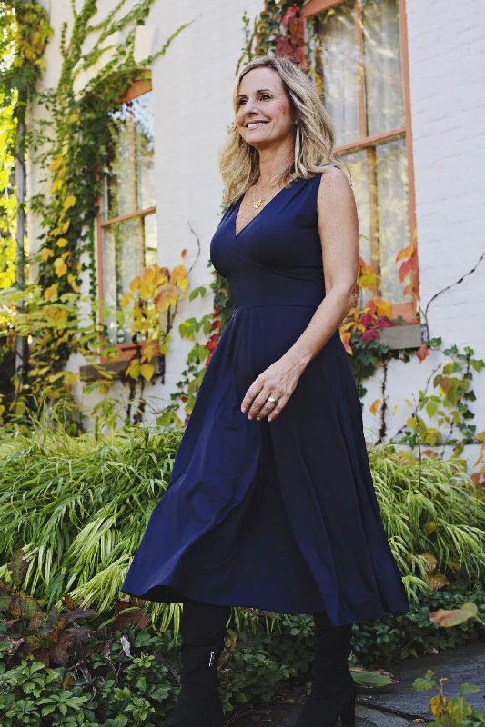 End Of Season Clearance Abigail Dress - Midnight Blue