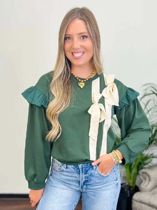 Stylish Looks Ribbon Charm Top