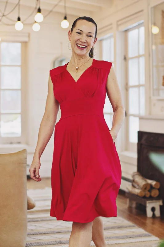 Special Offers, Don't Miss Nora Dress - Solid Red