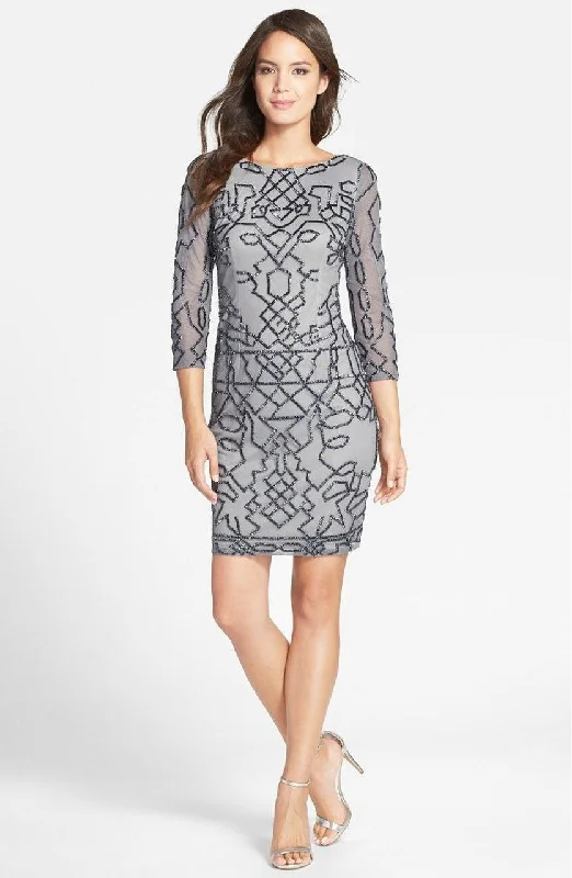 Clothing Online Adrianna Papell - Abstract Motif Sheath Dress 41911010