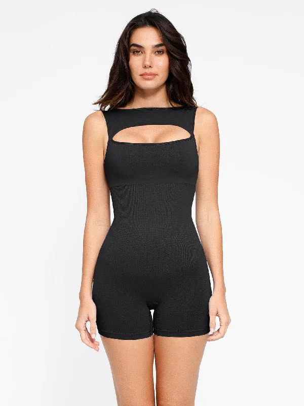 High-Quality Women's Fashion Dresses Shapewear Seamless Tummy Control Cut-Out Romper