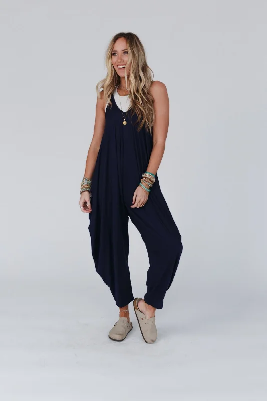 Buy More, Save More The Perfect Harem Jumpsuit - Navy