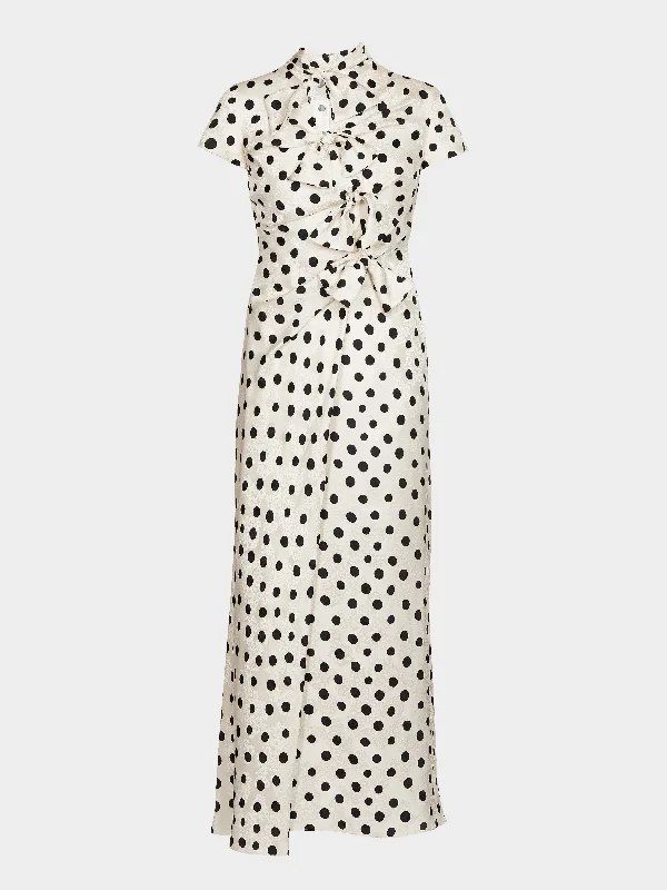 Must-Have Styles Kelly Dress in Tusk Dot