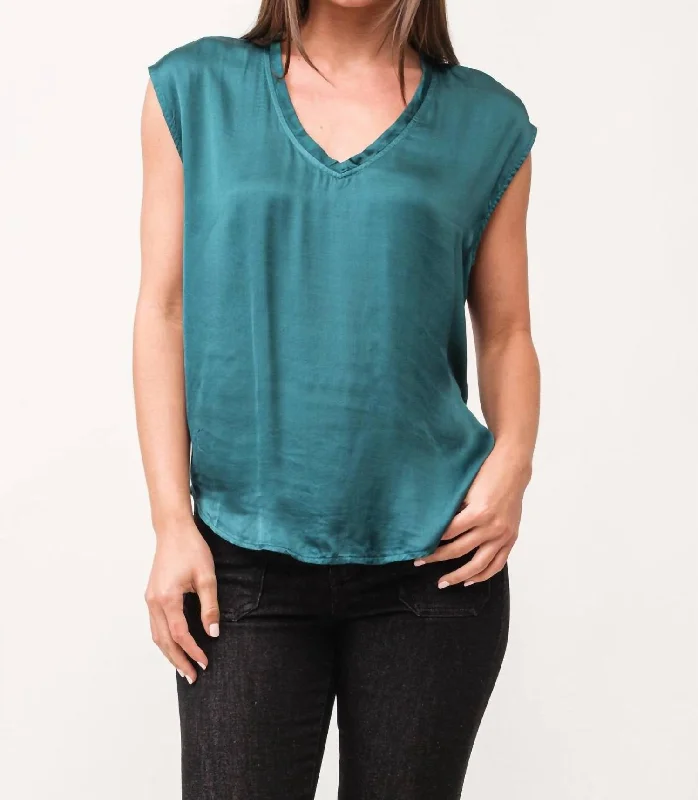 Easygoing Women's Style Yanis Top In Deep Teal