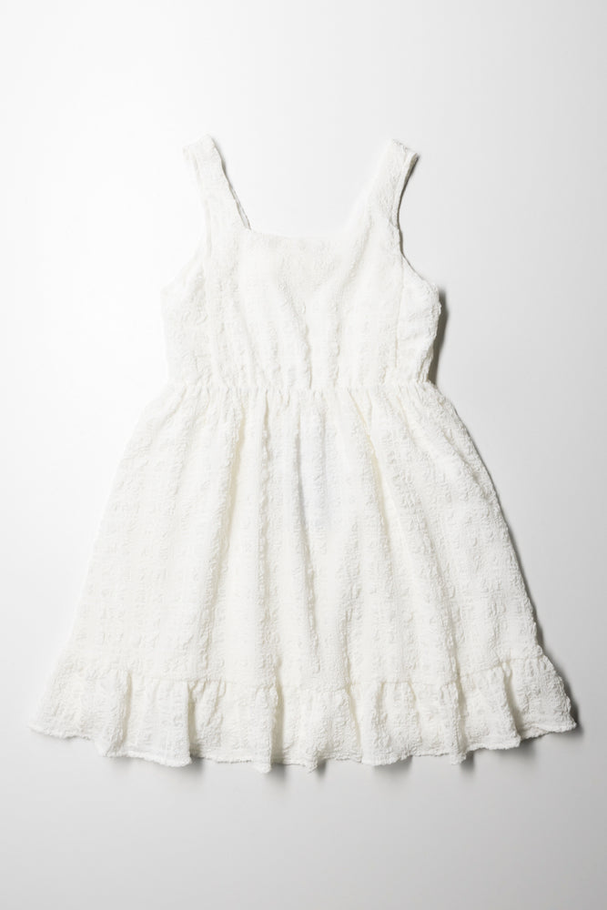 Clearance Sale Bubble Fabric Dress White