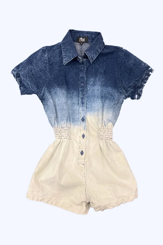 Designer Women's Fashion Online Ombre Denim Romper