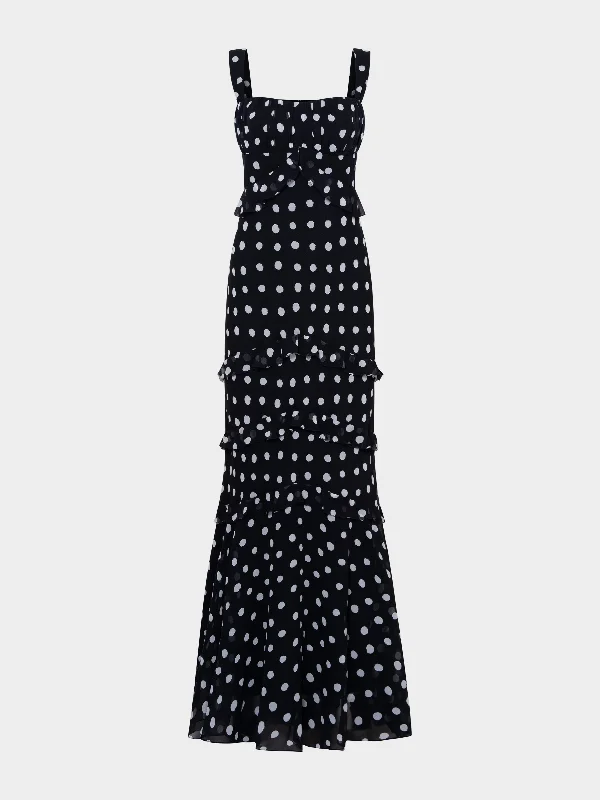 Cool Prices Chandra Dress in Mono Dot