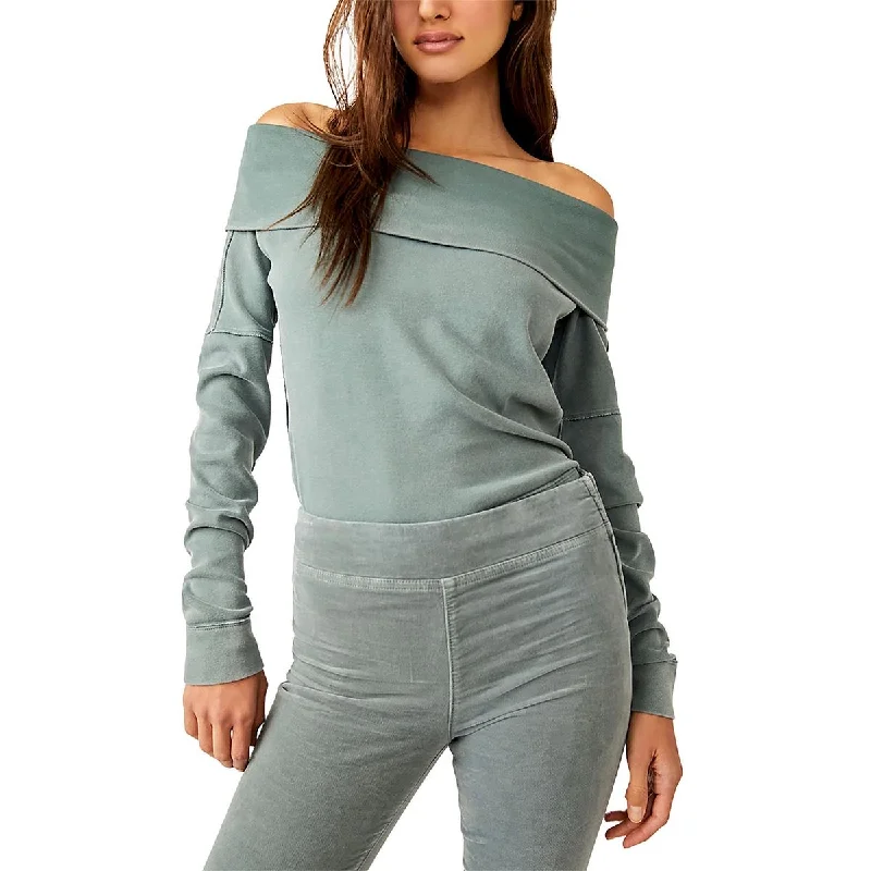 Flash Sale Starts Womens Solid Long Sleeve Off The Shoulder