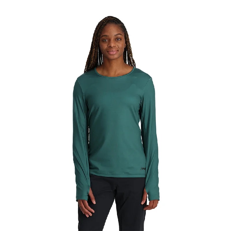 Premium Quality Garments Womens Lift Crew - Cypress Green