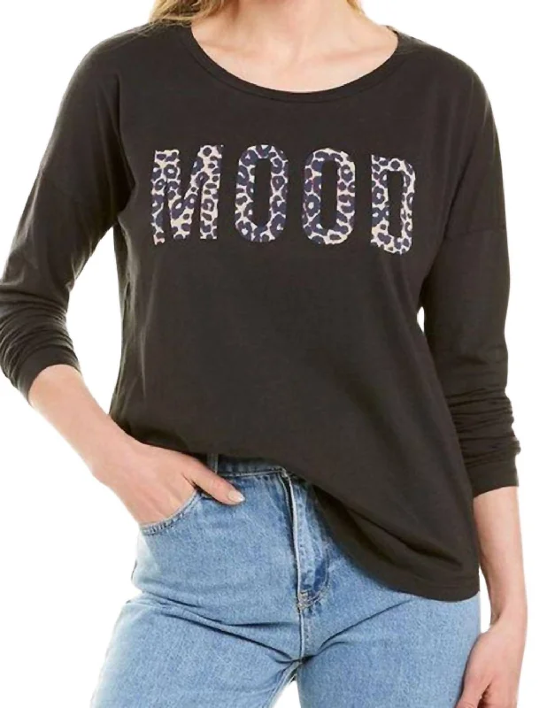 Chic Style Mood Tunic In Black