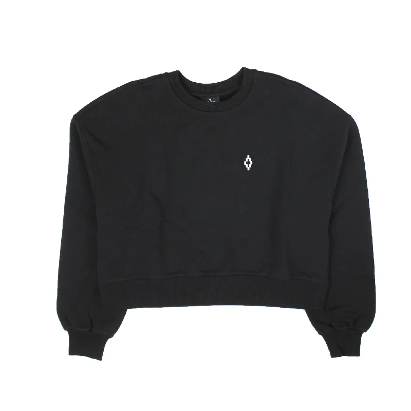 Quality Wear Black FLOWER SHIPPING REGULAR CREWNECK