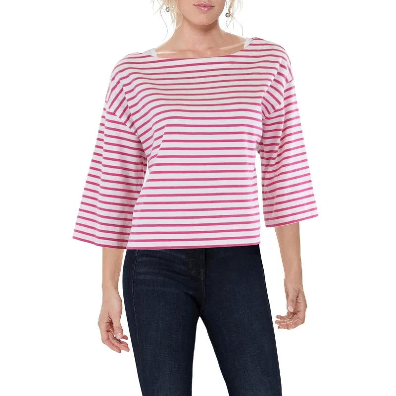 Exclusive Sale Womens Wideneck Three Quarter Sleeve Pullover Top