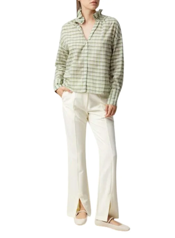 High-End Women's Apparel Weber Shirt In Evora Plaid