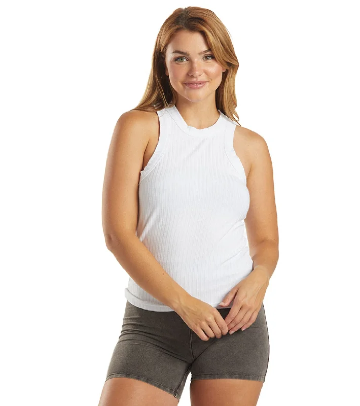 Outlet Clothing Free People Blissed Out Yoga Tank White