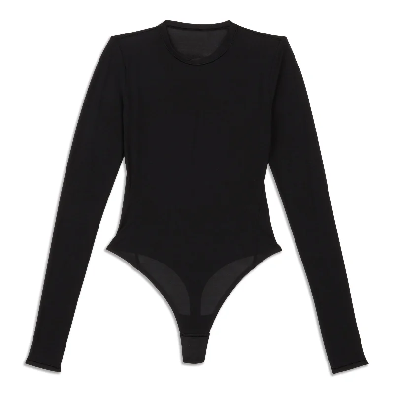 Flash Sale Online Long-Sleeve Crewneck Bodysuit Sale