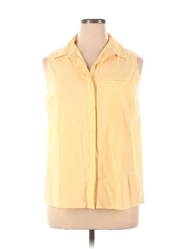 Style Streetwear Sleeveless Button Down Shirt