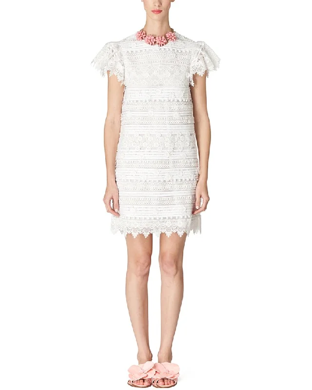 Season Appropriate Women's Collection Carolina Herrera Shift Mini Dress