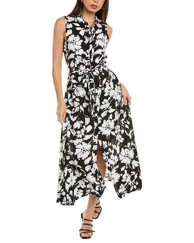 Signature Style Essentials Ellen Tracy Maxi Shirtdress