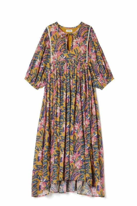 Flash Sale Or Flash Sales Geranium Maxi Dress In Honey Flower