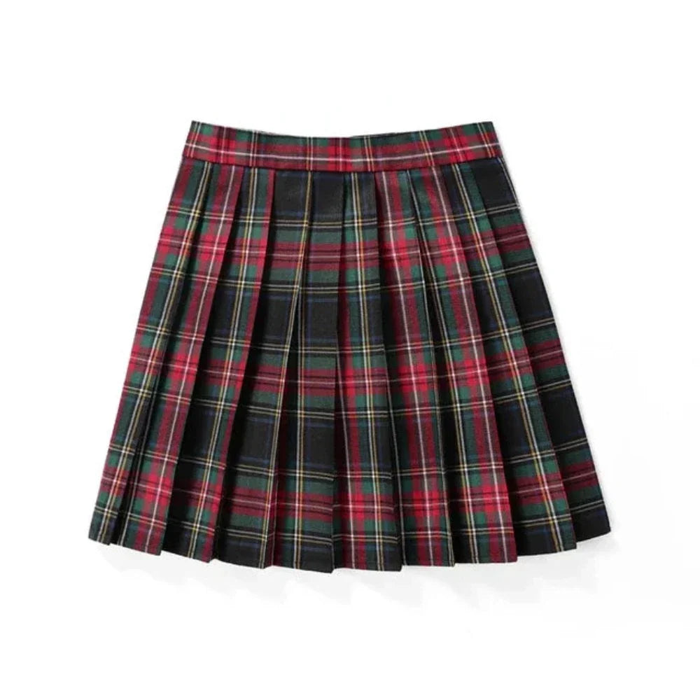 Hot Brand Discounts Japanese Theme Plaid Mini Skirt