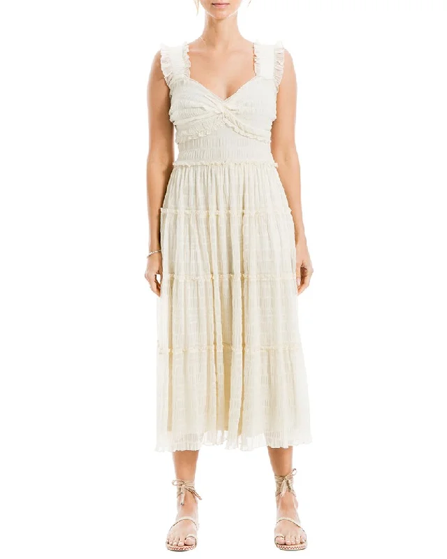 Festival Fashion Max Studio Sleeveless Mesh Maxi Dress