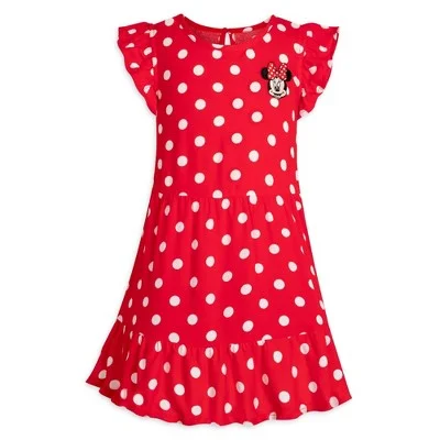 Extreme Clearance Deals New - Girls' Minnie Mouse Polka Dot Dress - 7-8 - Disney Store