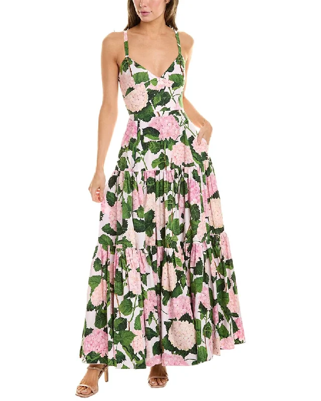 Versatile Style Wardrobe Oscar de la Renta Hydrangea Dress