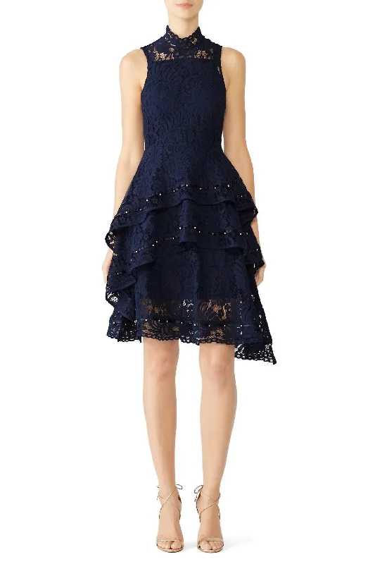 Clothing Sales Star Crossed Lace Dress In Blue