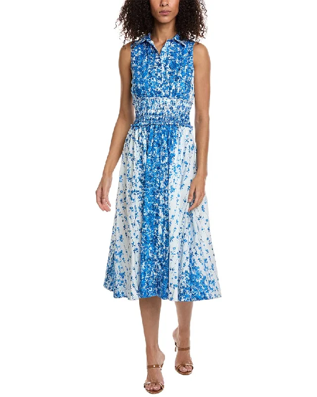 Seasonal Fashion Taylor Printed Maxi Shirtdress