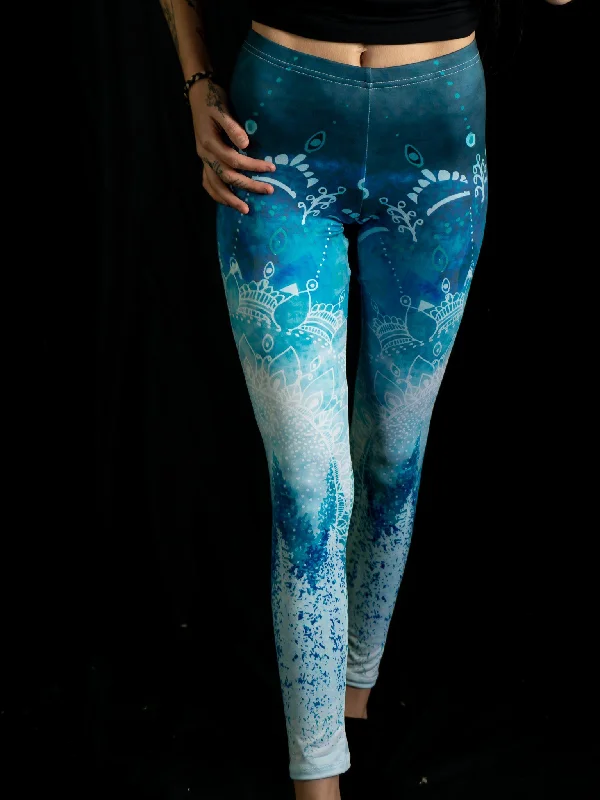 Women's Activewear for Exercise and Sports Among the Pines Mandala Tights