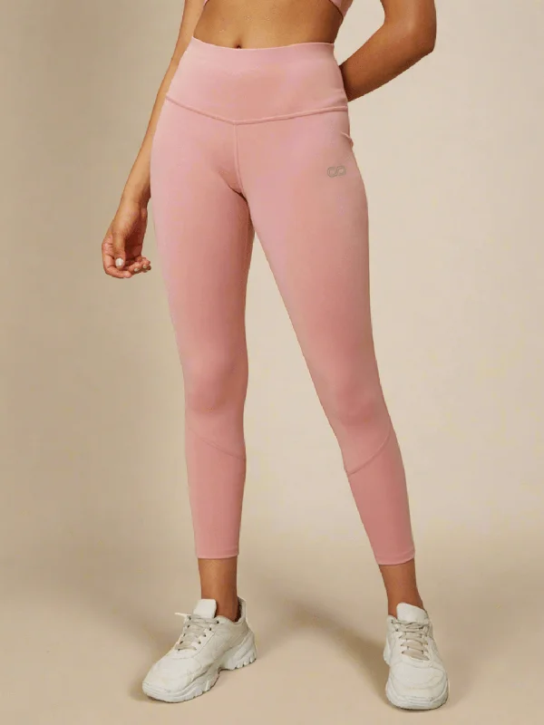 Minimalist Women's Fashion Clothing Ath Perform 7/8 High Waist Leggings Light Pink