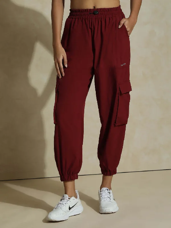 Comfortable Women's Outfits Tracker Cargo Pants Wine