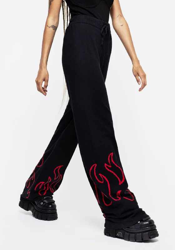 Women's Online Boutique Blaze Wide Leg Knit Joggers