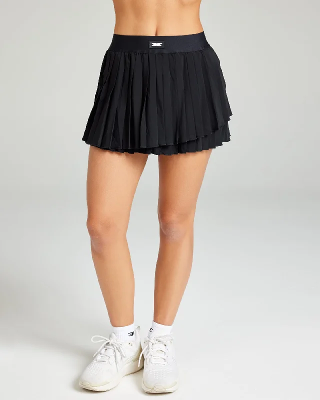 Massive Savings Breeze Tennis Skirt - Black