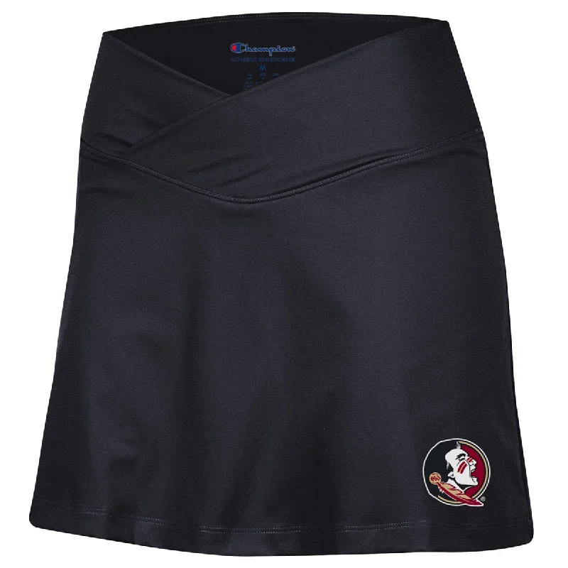 Discount Store Champion Women's Seminole Logo Fitted Skort - Black