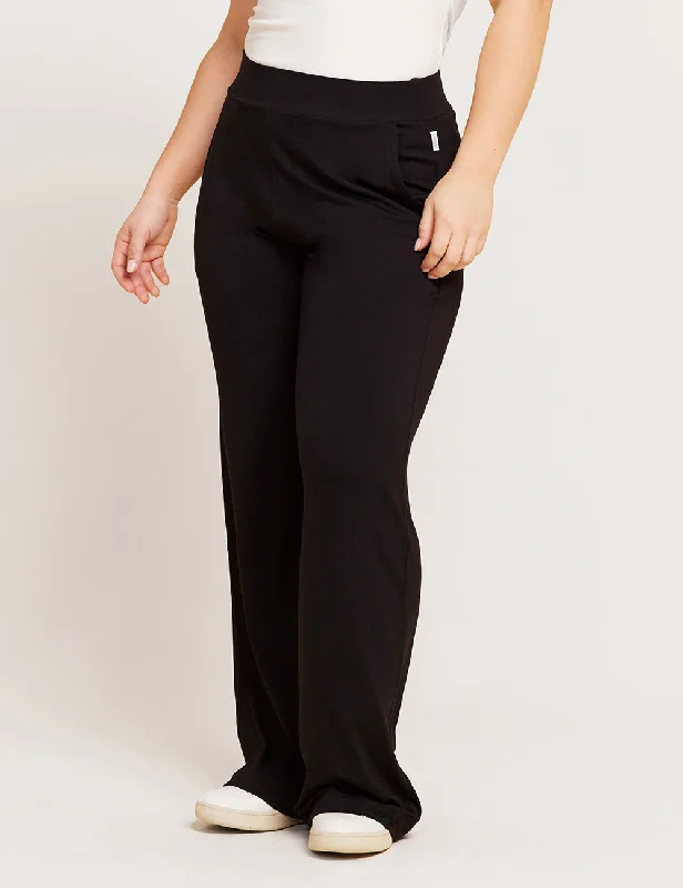 Affordable Online Boutiques Downtime Wide Leg Lounge Pant - Black