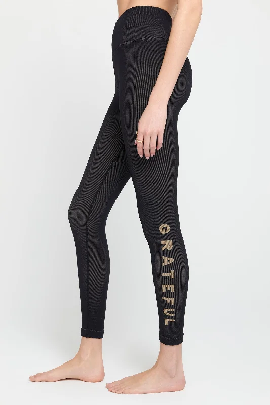 Sophisticated Style Icon Seamless Jacquard Legging