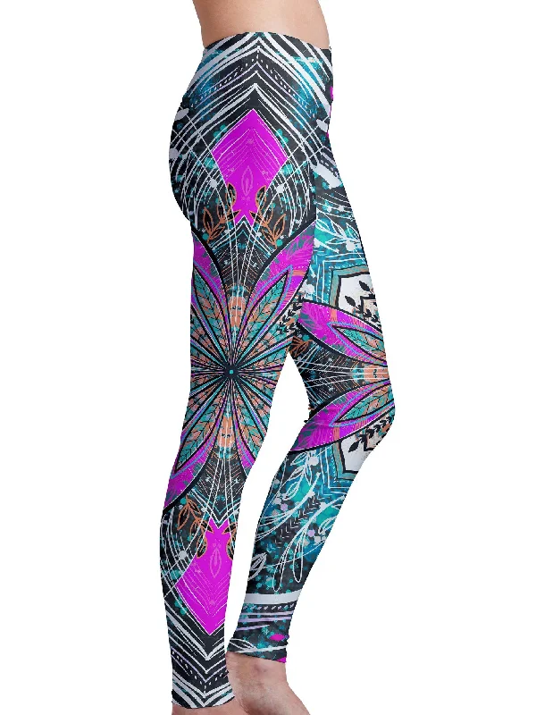 Women's Clothing Stores Floral Burst Leggings