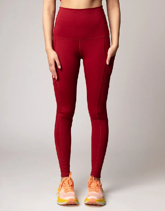 Seasonal Women's Fashion Trends Freestyle Pocket Legging Cranberry