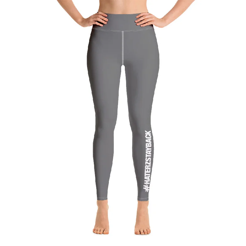 Trend Forward Women's Wear #HaterzStayBack Women's Yoga Pants (Grey)