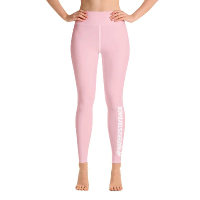 Elegant Simplicity Wardrobe #HaterzStayBack Women's Yoga Pants (Pink)