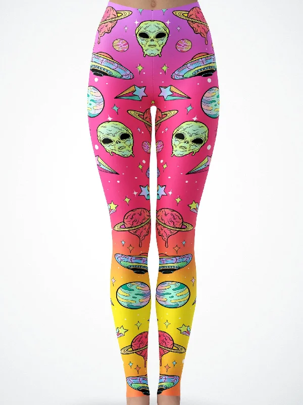 Affordable Online Boutiques Neon Space Drip (Rainbow) Tights